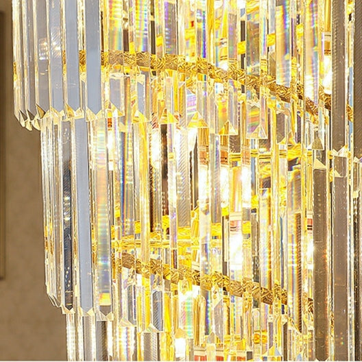 Lamer Lighting Opulent Grandeur Long K9 Crystal Chandelier - Background Shot