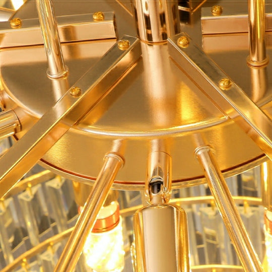 Lamer Lighting Grand Luminous Round K9 Crystal Chandelier - Background Shot