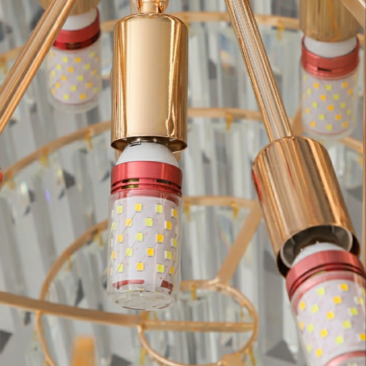 Lamer Lighting Grand Luminous Round K9 Crystal Chandelier - Background Shot