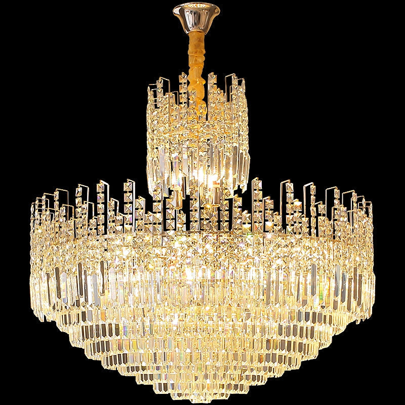 Lamer Lighting Grand Luminous Round K9 Crystal Chandelier - Background Shot