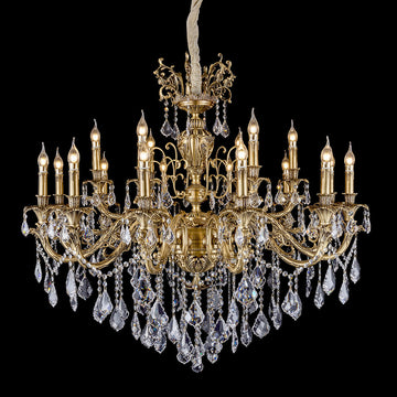 vintage solid brass chandelier
