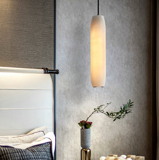 Marble Alabaster Flute Pendant Light