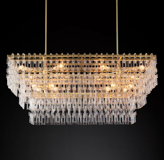 Margerie 3-Tier Rectangular Chandelier 60