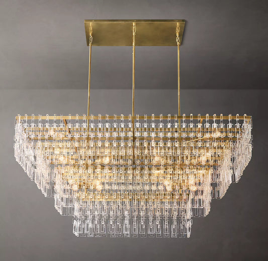 Margerie 4-Tier Rectangular Chandelier 72