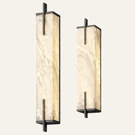 Lamer Lighting Alabaster Radiance Wall Sconce - Background Shot