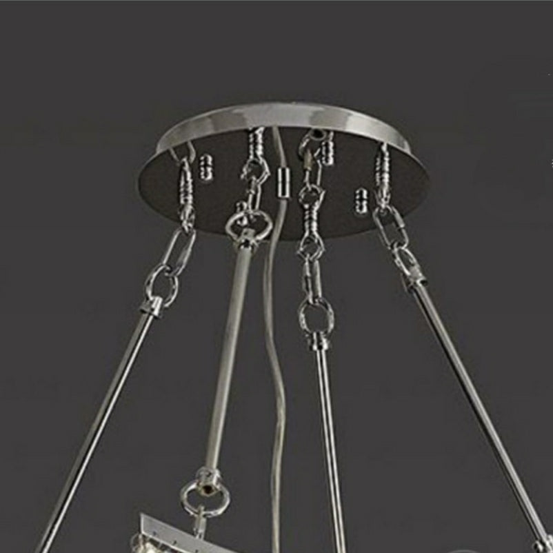 Lamer Lighting Grand Tiered K9 Crystal Foyer Chandelier - Background Shot