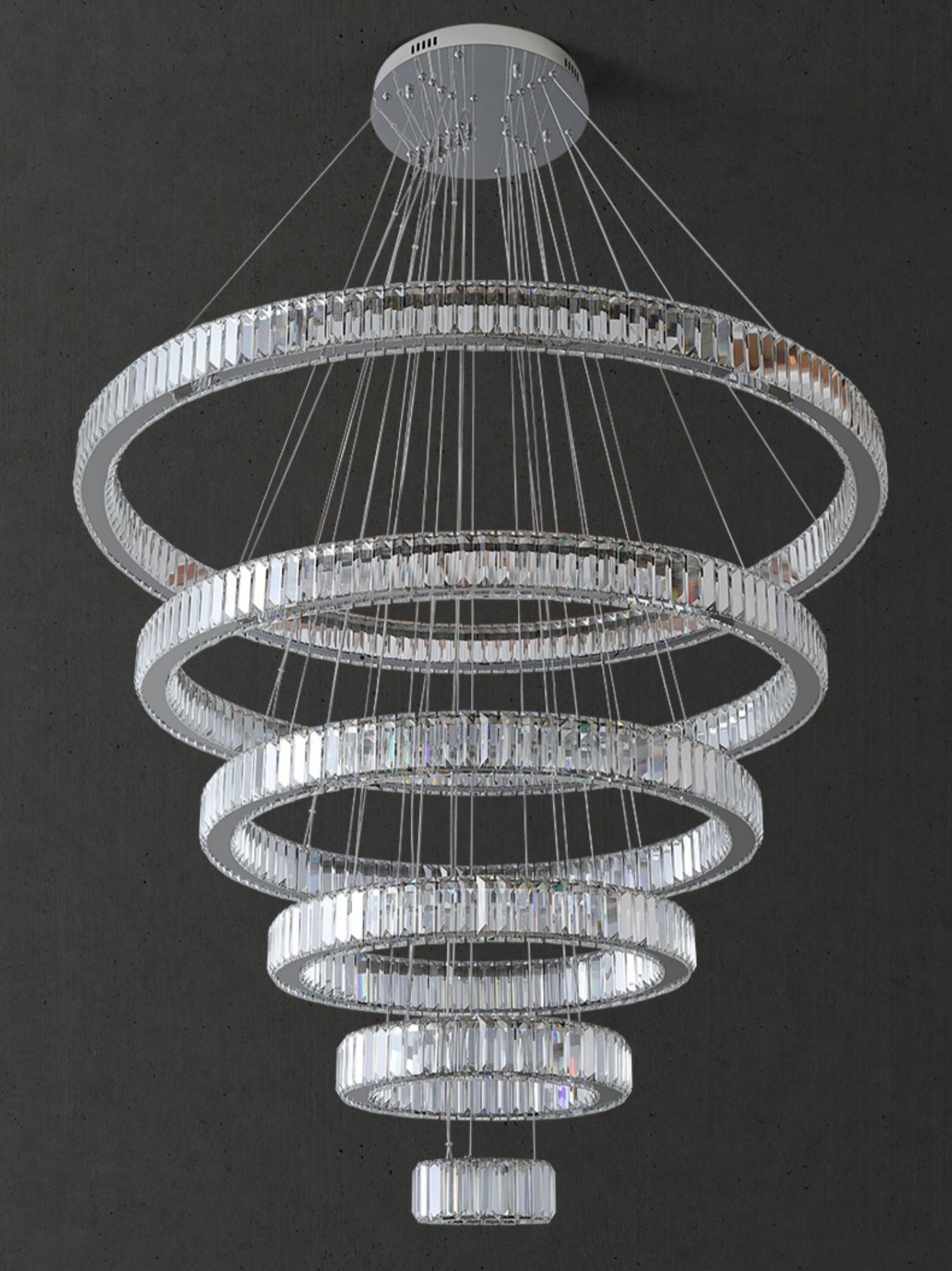 Lamer Lighting Radiant Aura Round LED Chandelier - Background Shot