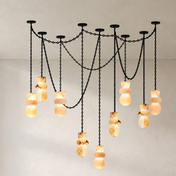Modern Marble 3-Light Chandelier