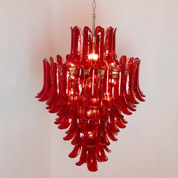 Murano Crimson Cascade Chandelier - Vakkerlight
