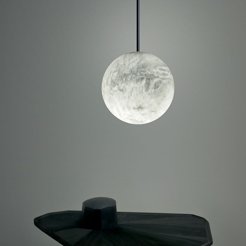 Lamer Lighting Alabaster Orb Cluster Pendant Chandelier - Background Shot
