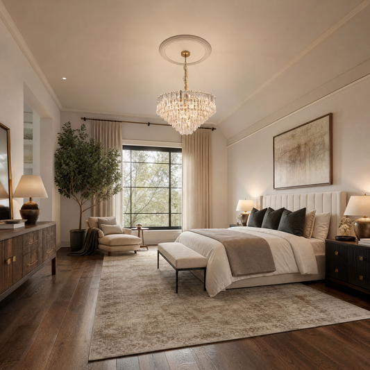 Notturno Crystal Crown Chandelier