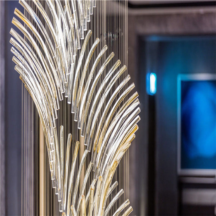 Lamer Lighting Grand Spiral Glass Chandelier - Background Shot