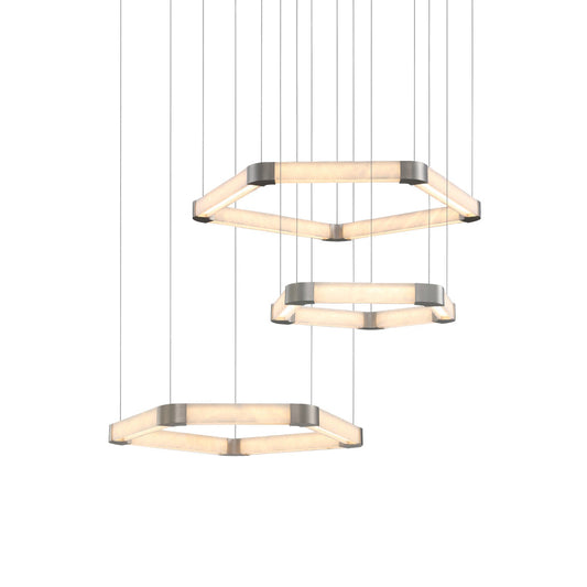 Ola Single Ring Alabaster Chandelier