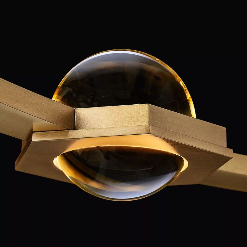 Planet Round Chandelier 36" - lamerlighting