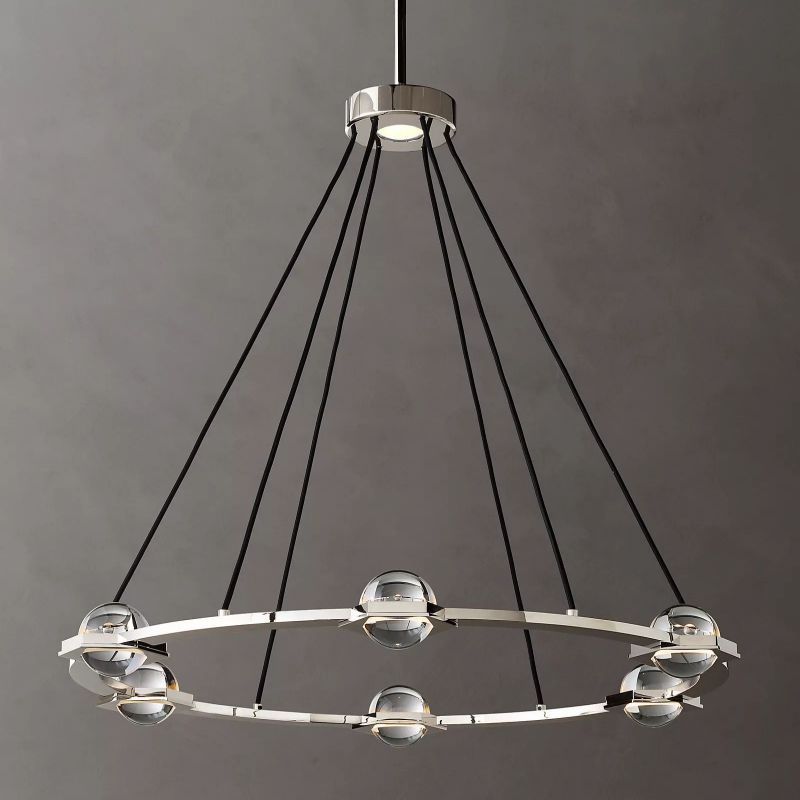 Planet Round Chandelier 36" - lamerlighting