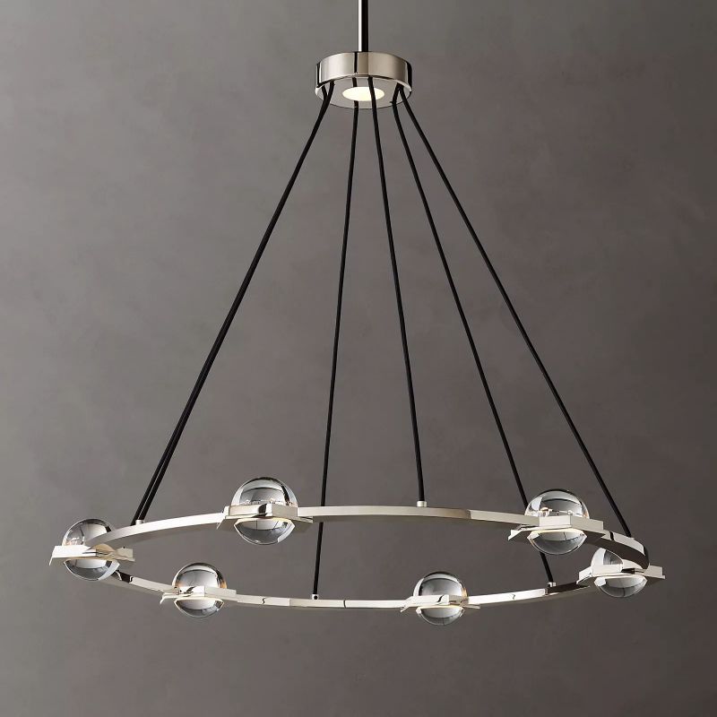 Planet Round Chandelier 36" - lamerlighting
