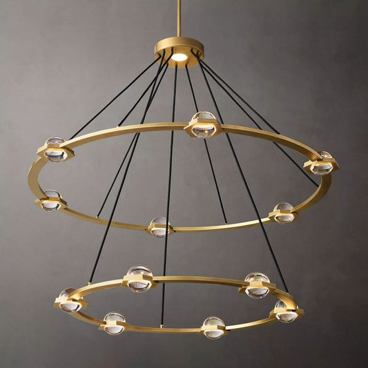 Planet Two-tier Round Chandelier 48