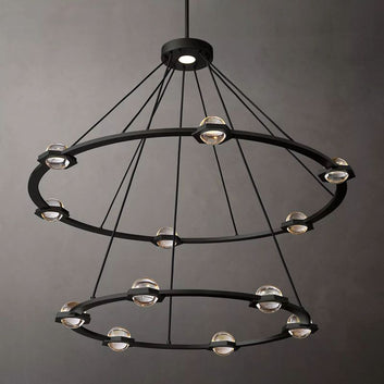 Planet Two-tier Round Chandelier 48