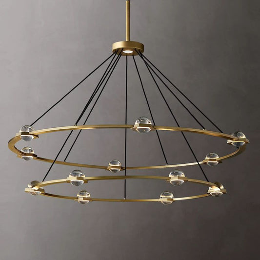 Planet Two-tier Round Chandelier 60