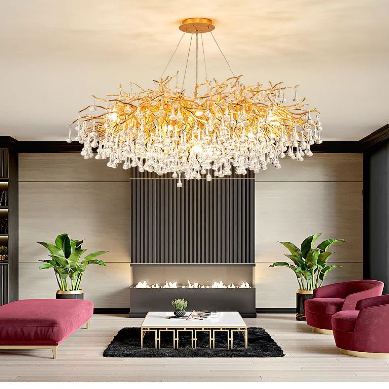 Rain Living Room Branch Chandelier - lamerlighting