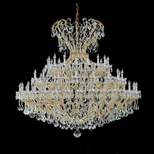 Lamer Lighting Grand European Crystal Branch Chandelier - Background Shot