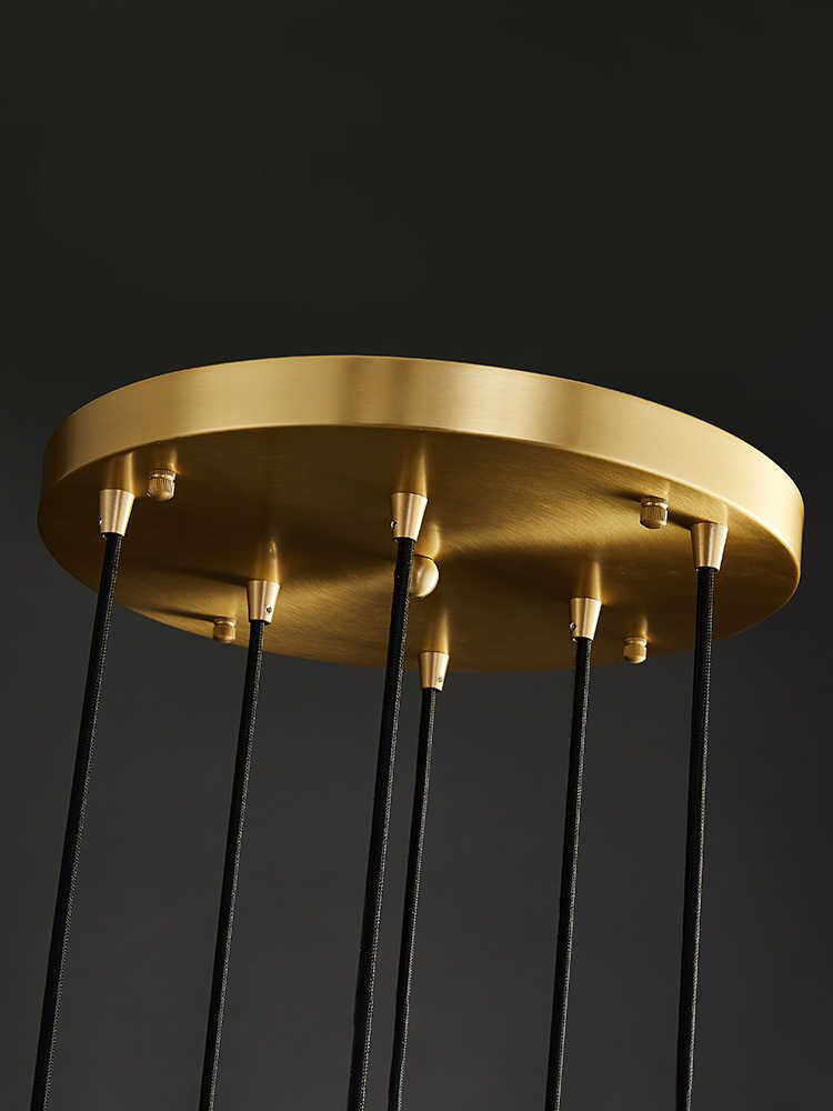 Lamer Lighting Grand Cascade Glass Orb Chandelier - Background Shot