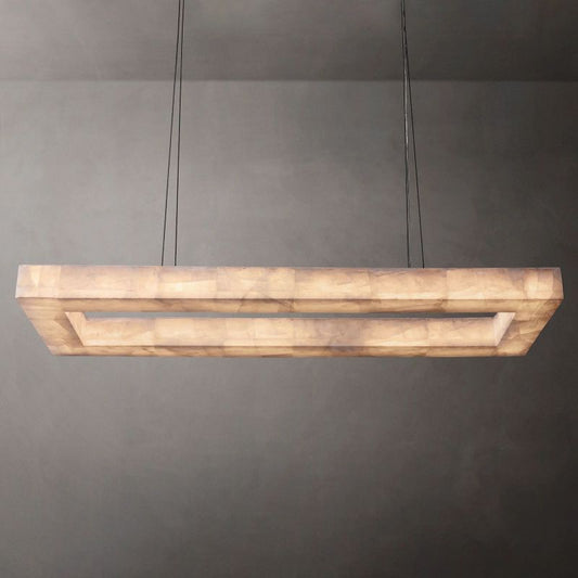 Riveage Rectangular Calcite Chandelier 54