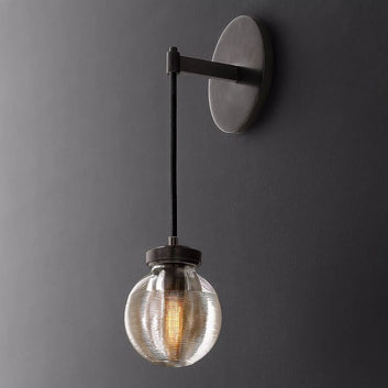 Roby Spherical Modern Wall Sconce (cord)