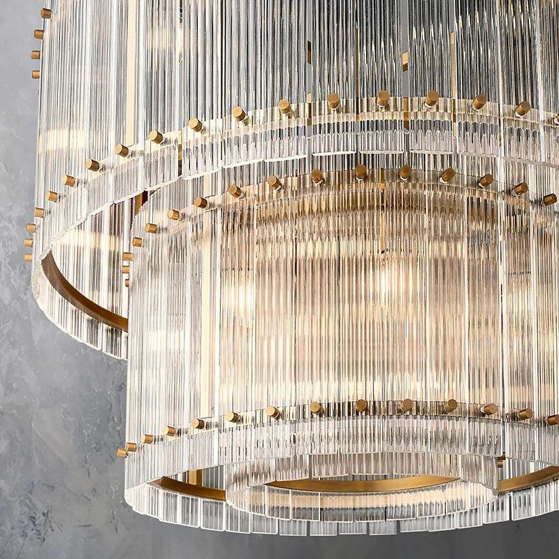San Marco Two-tier Luxury Round Chandelier 37" - lamerlighting
