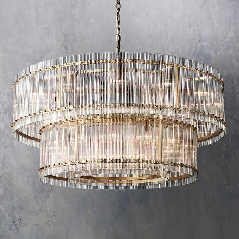 San Marco Two-tier Luxury Round Chandelier 60" - lamerlighting