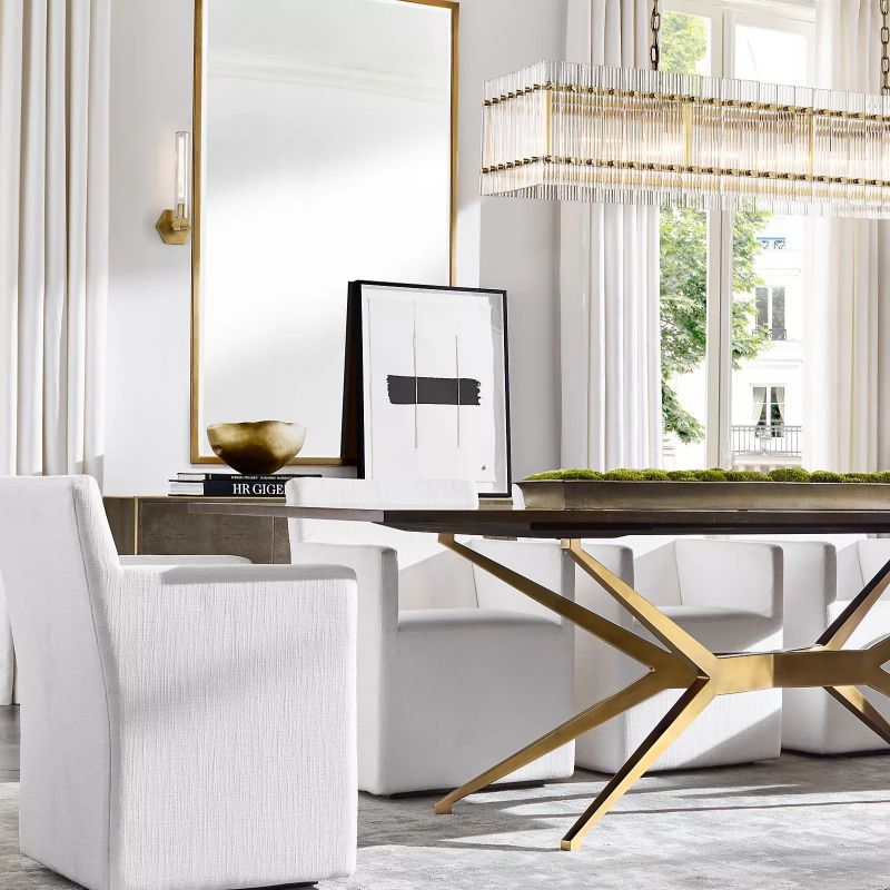 San Marco Rectangular Chandelier 54" - lamerlighting