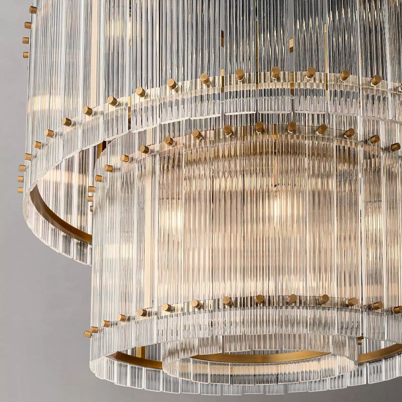 San Marco Two-tier Luxury Round Chandelier 37" - lamerlighting