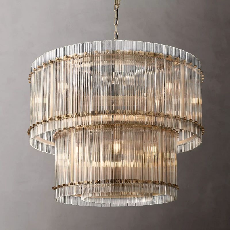 San Marco Two-tier Luxury Round Chandelier 37" - lamerlighting
