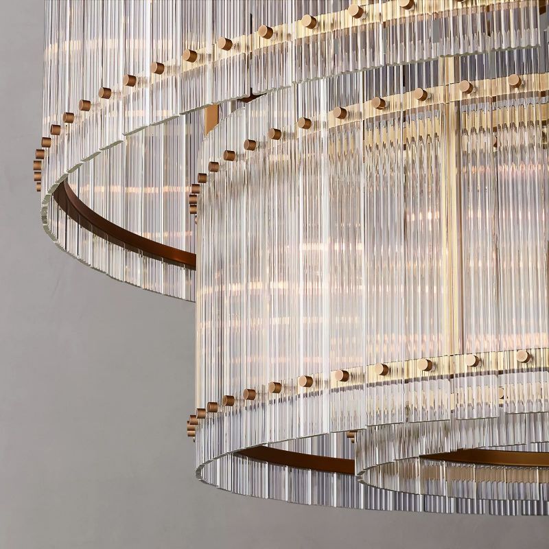 San Marco Two-tier Luxury Round Chandelier 60" - lamerlighting