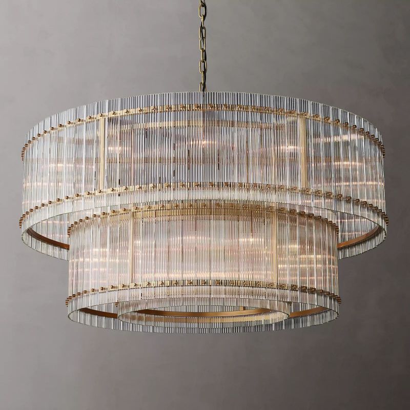 San Marco Two-tier Luxury Round Chandelier 60" - lamerlighting