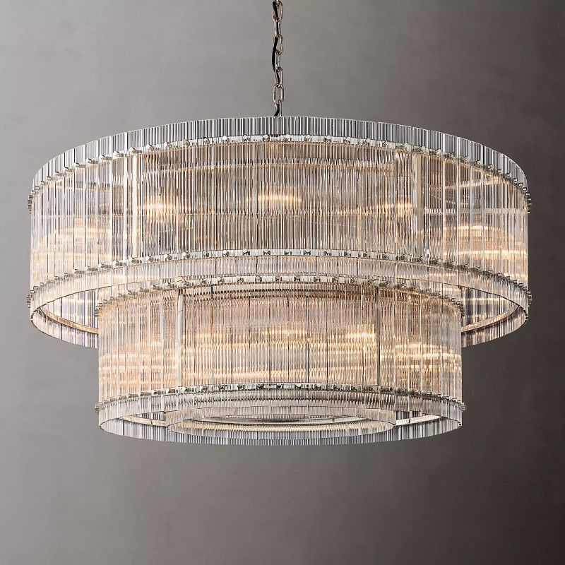 San Marco Two-tier Luxury Round Chandelier 60" - lamerlighting