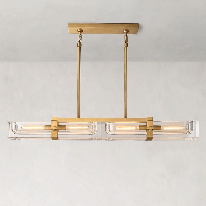 Savile Linear Chandelier 48" - lamerlighting