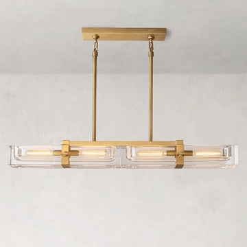 Savile Linear Chandelier 48" - lamerlighting