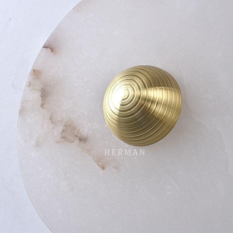 Median Alabaster Flush mount - 3 Surface