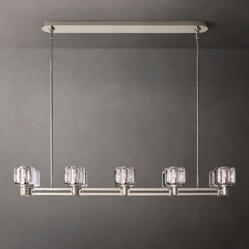 Sebendek Double Linear Chandelier 54" - lamerlighting