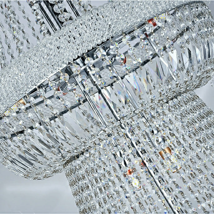 Lamer Lighting Grand Radiance Round Crystal Chandelier - Background Shot