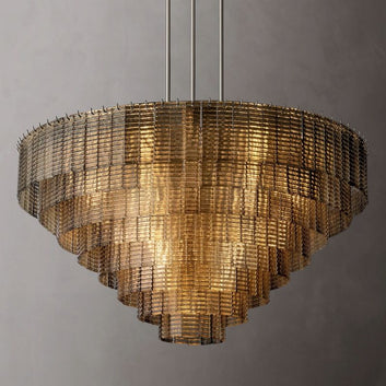 Sireni Glass Round Chandelier 52”