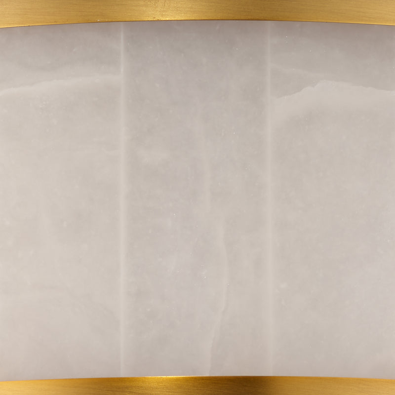 Lamer Lighting Alabaster Aura Small Flush Mount - Background Shot