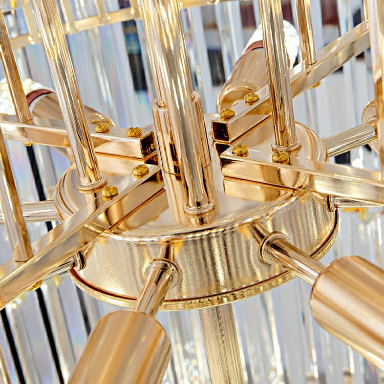 Lamer Lighting Grand Spiral K9 Crystal Chandelier - Background Shot