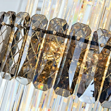 Lamer Lighting Grand Spiral K9 Crystal Chandelier - Background Shot