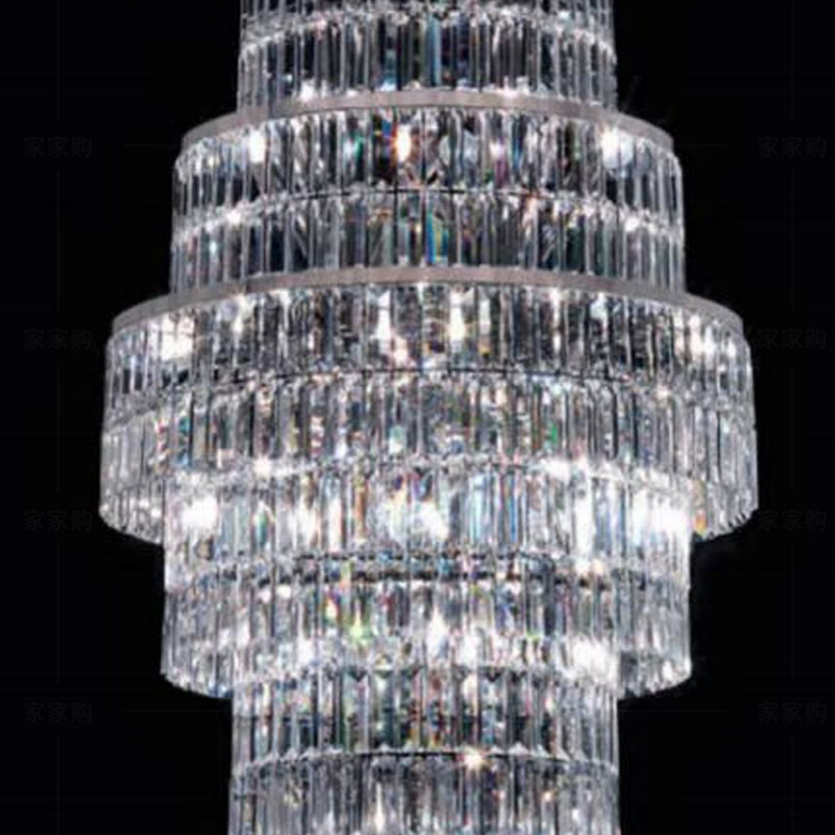 Lamer Lighting Grand Lumina K9 Crystal Foyer Chandelier - Background Shot