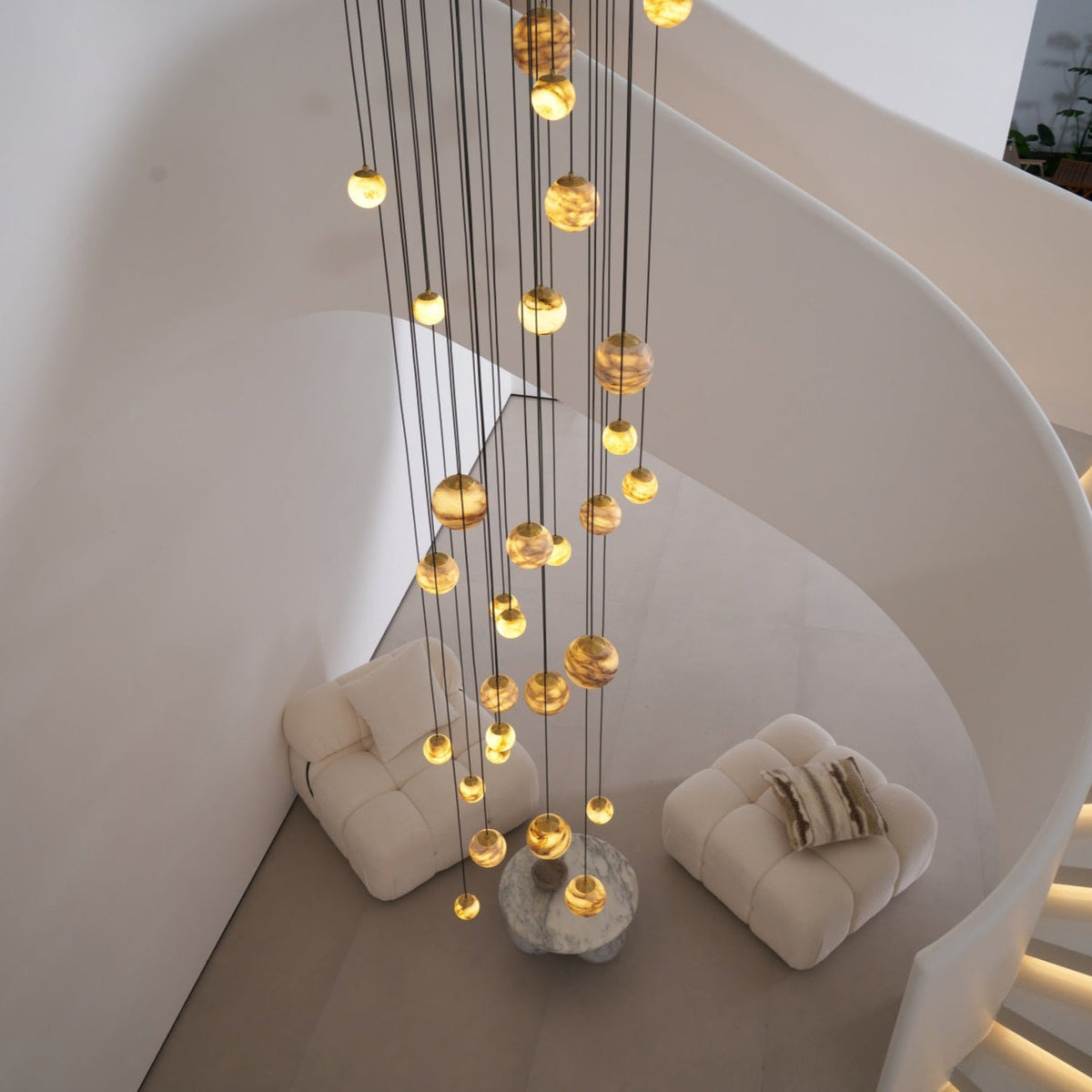 Sultana Alabaster Cluster Chandelier