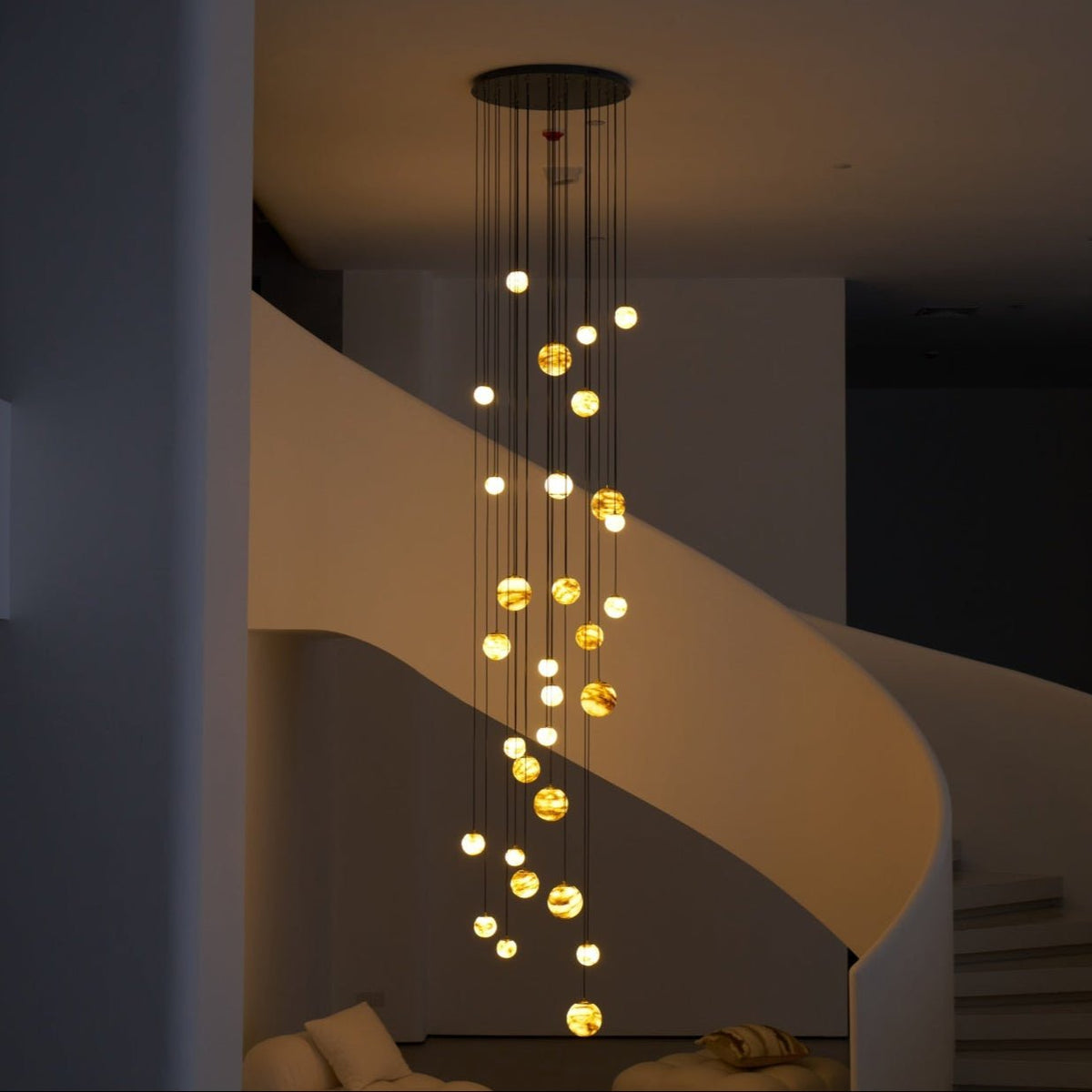 Sultana Alabaster Cluster Chandelier