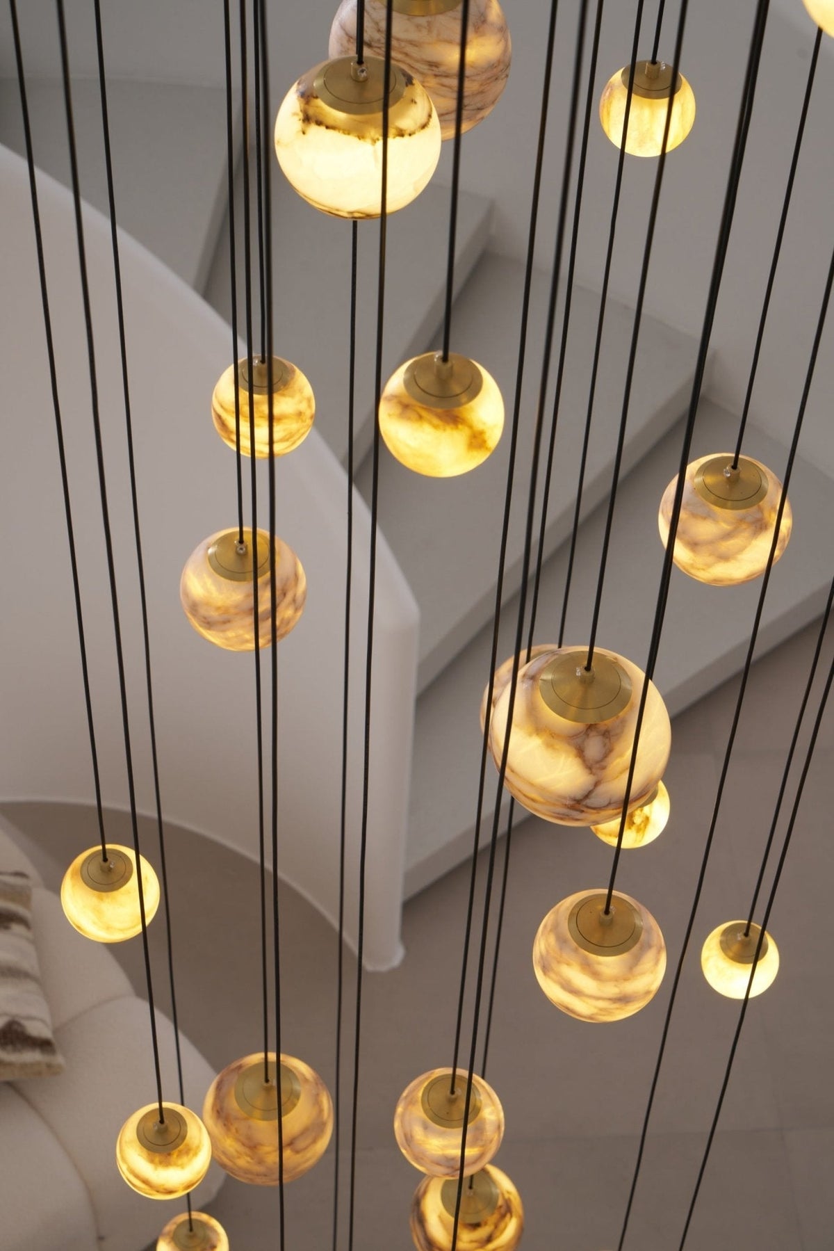 Sultana Alabaster Cluster Chandelier