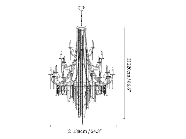 Tatum Lux Shell Crystal Chandelier | Lamer Lighting (27)